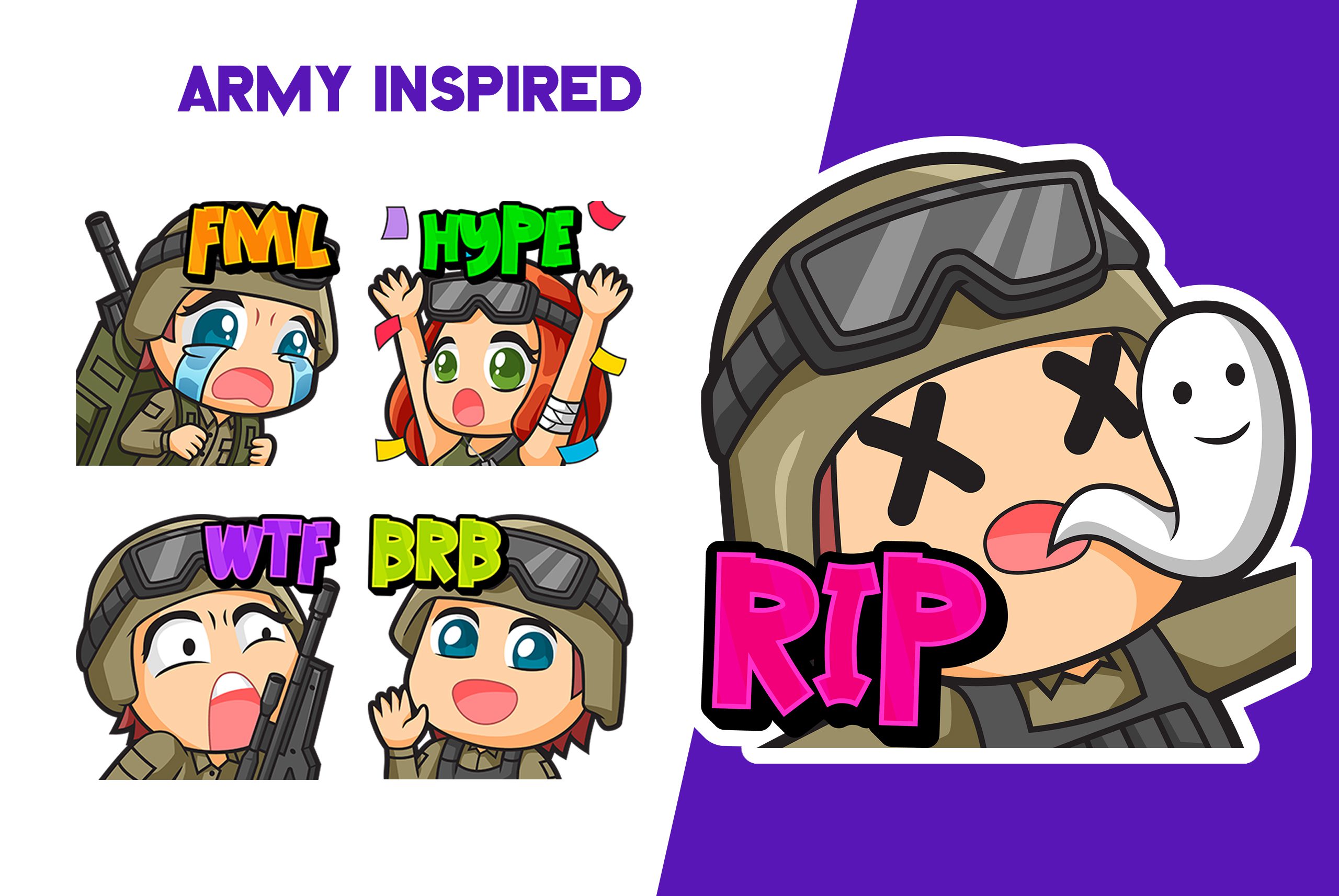 Army Inspired Emote Pack - Emotes Store