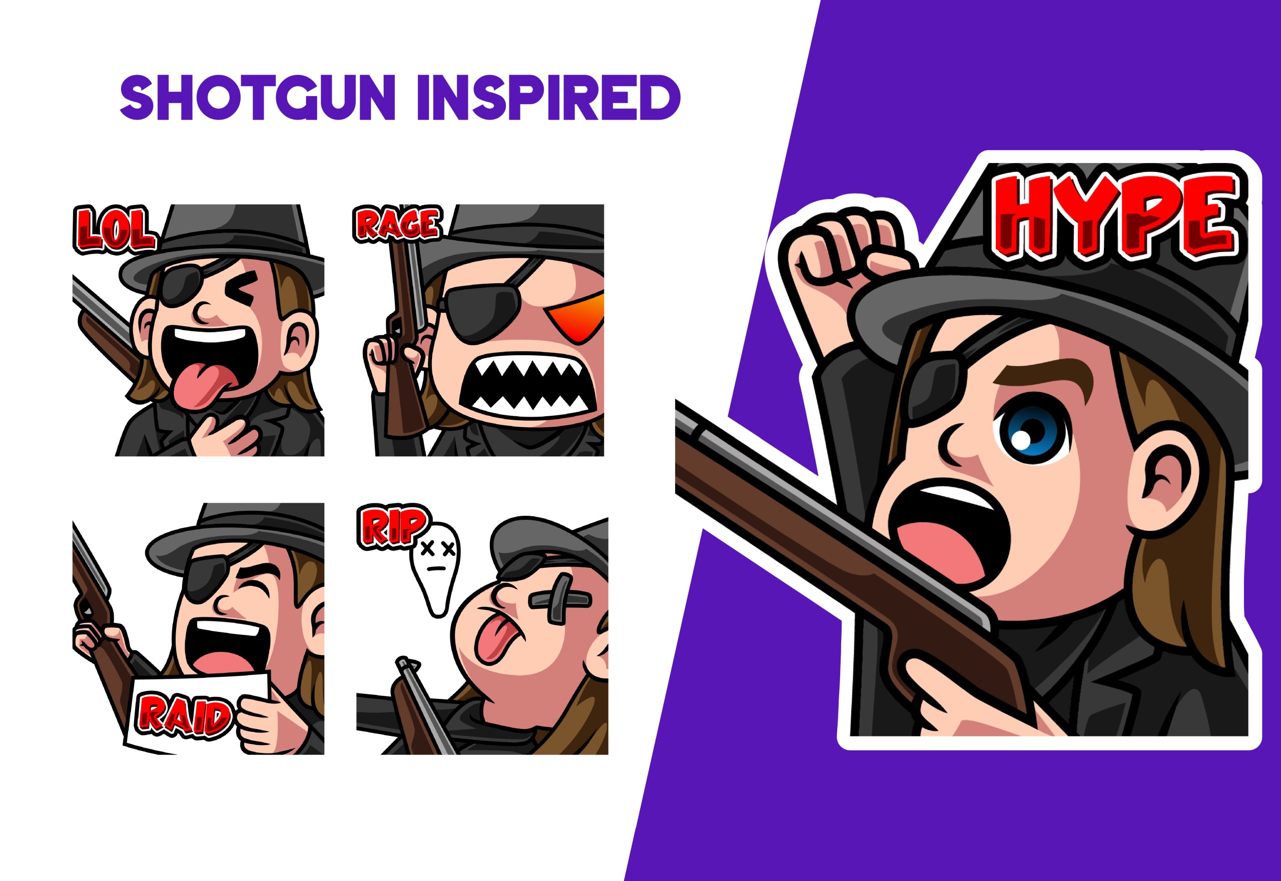 Shotgun Inspired Emote Pack - Emotes Store